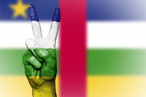 flaga republiki środkowoafrykańskiej